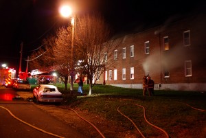 Cuba Building Flames in Upper Window