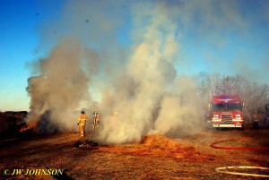 Burning Bales Relocated Near 854