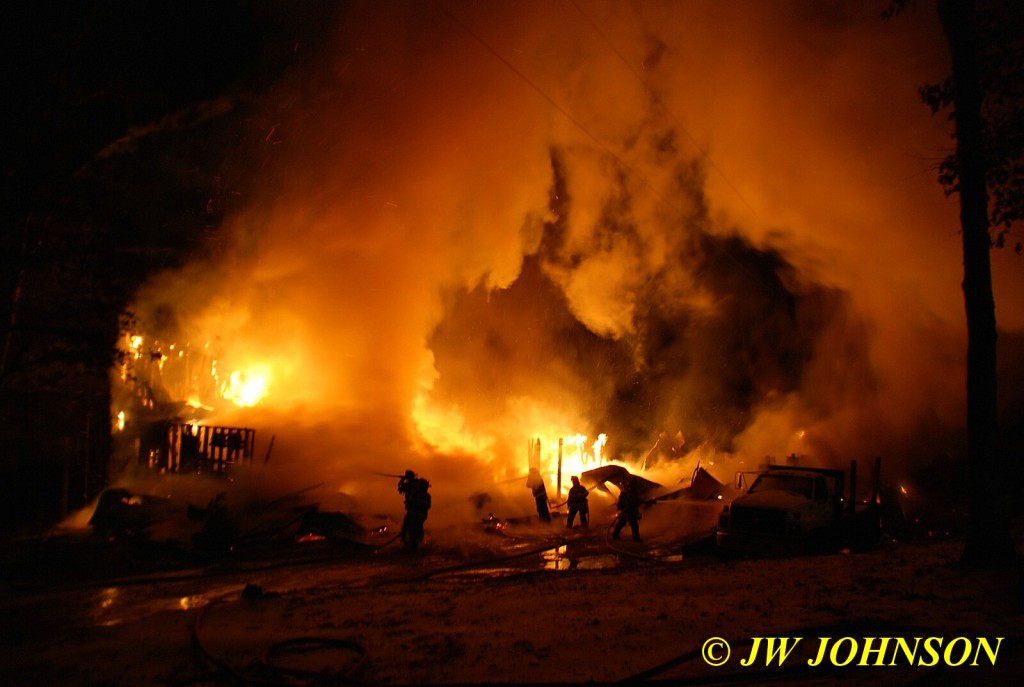 Firefighters Begin Attack Silhouette 11