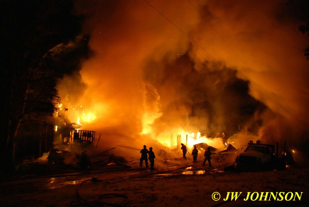 Firefighters Begin Attack Silhouette 3