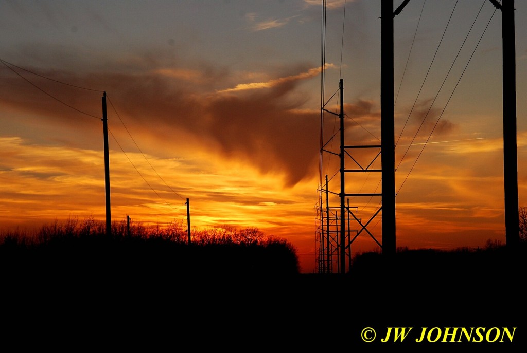 Powerlines Sunset