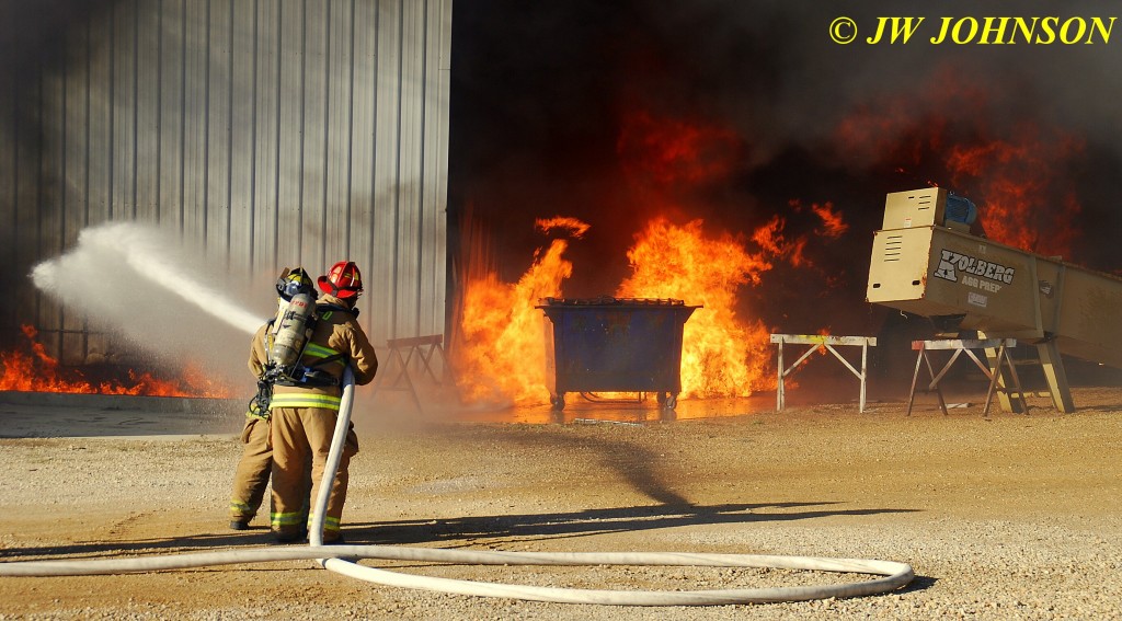 15A   Heavy Fire Fed By Diesel Fuel