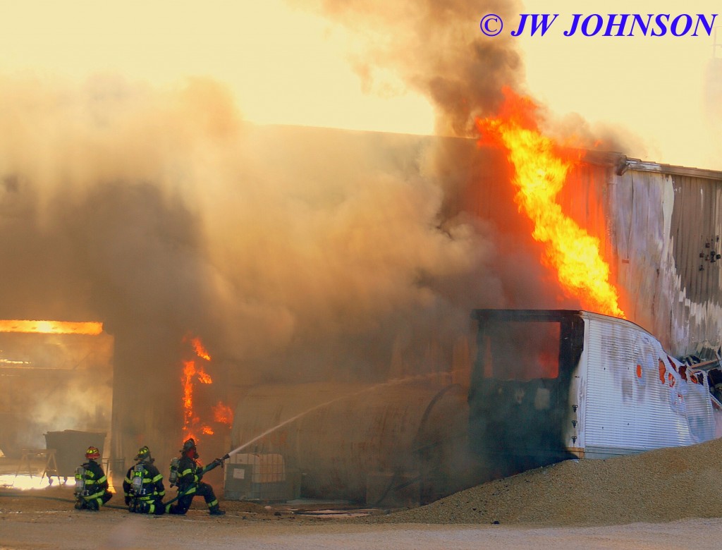 49A   BFD Crews Attack Trailer Fire