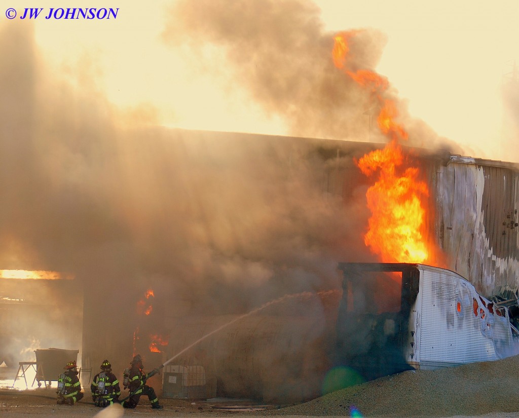 49C   BFD Crews Attack Trailer Fire