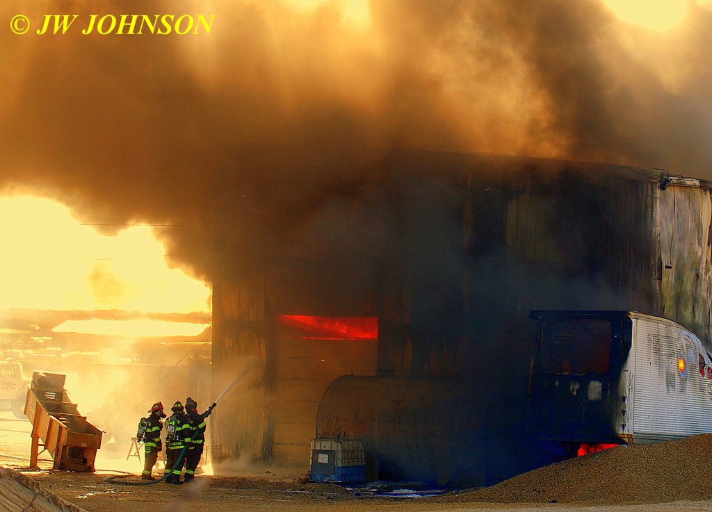 51A  Fire Rolls Out Garage Door