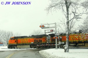 BNSF at Elmont Crossing