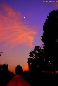 0902 Moon Above Sunset