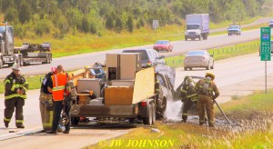 Firefighters Extinguishing Truck Cab 2