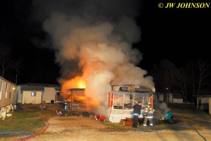 15 Porch Side Fully Involved