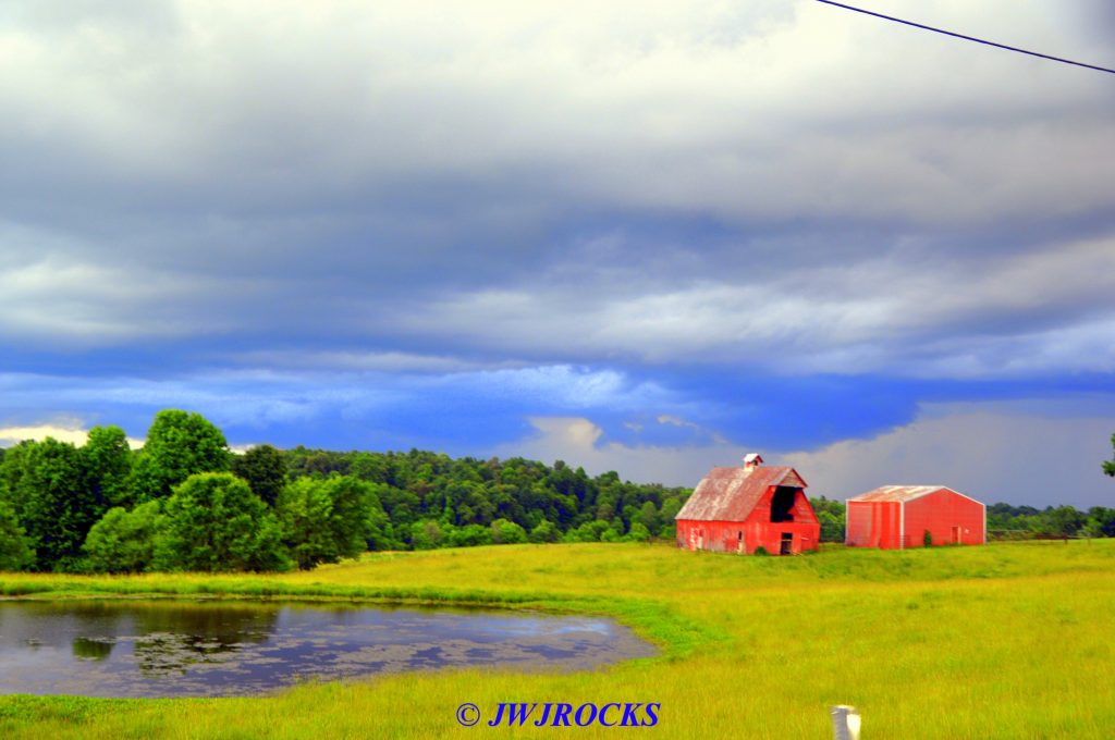 38 Storm Behind Horse Barns